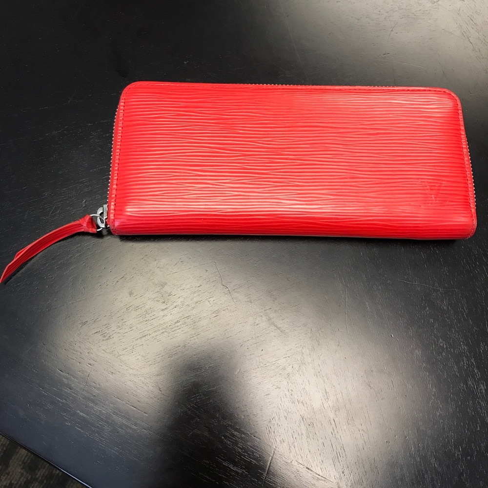 Louis Vuitton CLÉMENCE WALLET Long Red *Authentic