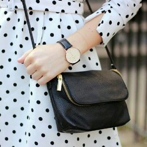 Black small crossbody bag purse