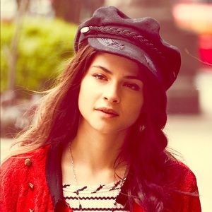 Free People Black Braided Lieutenant Hat