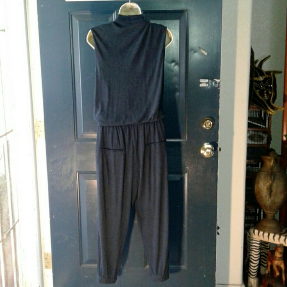 HELMUT LANG FEATHER JERSEY JUMPSUIT - Picture 3 of 6