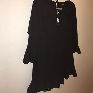 BOOHOO Plus Jade Ruffle Detail Playsuit