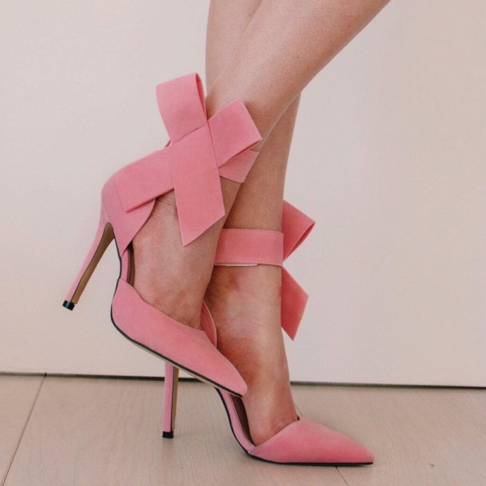 🌷 No Greater Love pink vegan pumps - Picture 2 of 4