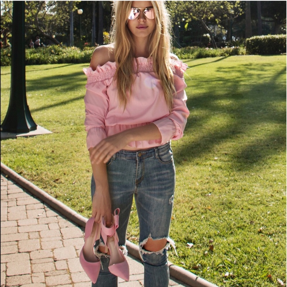 🌷 No Greater Love pink vegan pumps - Picture 3 of 4