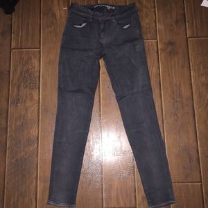 Charcoal grey American Eagle jeggings