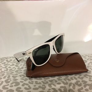 Ray-Ban White Wayfarer Authentic Sunglasses