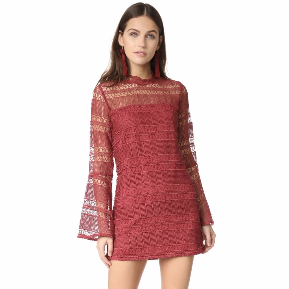 NWT TULAROSA Matilda Lace Dress - Berry