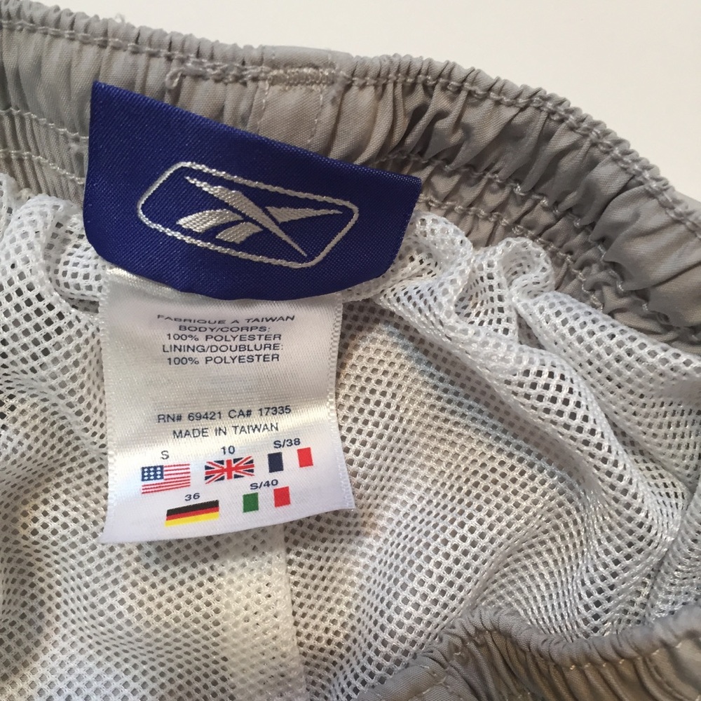 Light Gray Reebok Exercise Shorts - Picture 2 of 2