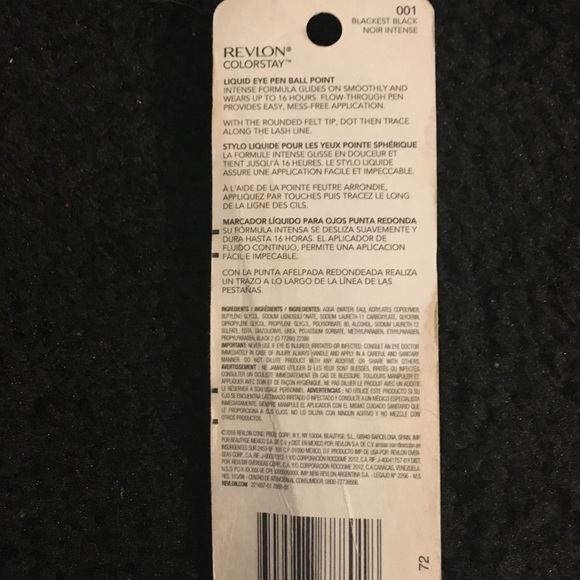 🆕BNWT 3 black liquid Revlon Colorstay eyeliners - Picture 3 of 8