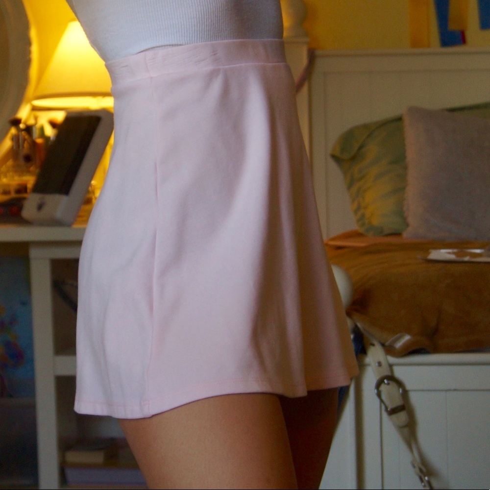 Baby Pink AA Mini Skirt