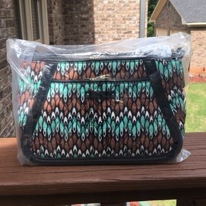 Vera Bradley Trapeze Cross body in sierra stream