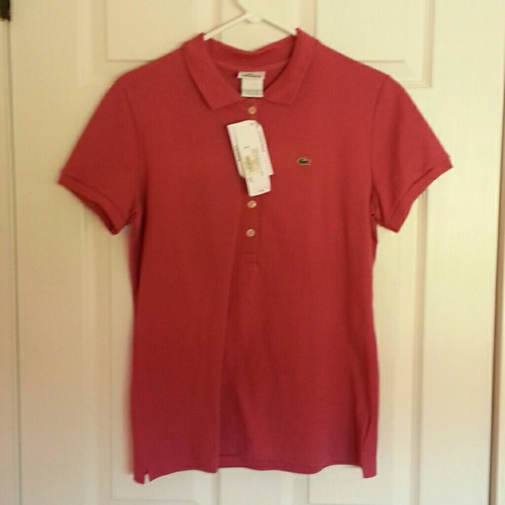 Lactose Women's  Polo size 14 Dusty Rose NWT