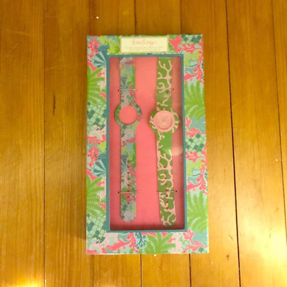 Lilly Pulitzer interchangeable watch set