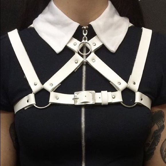 ISO Deandri Harness Dress Skirts Goth Punk Fetish - Picture 6 of 8