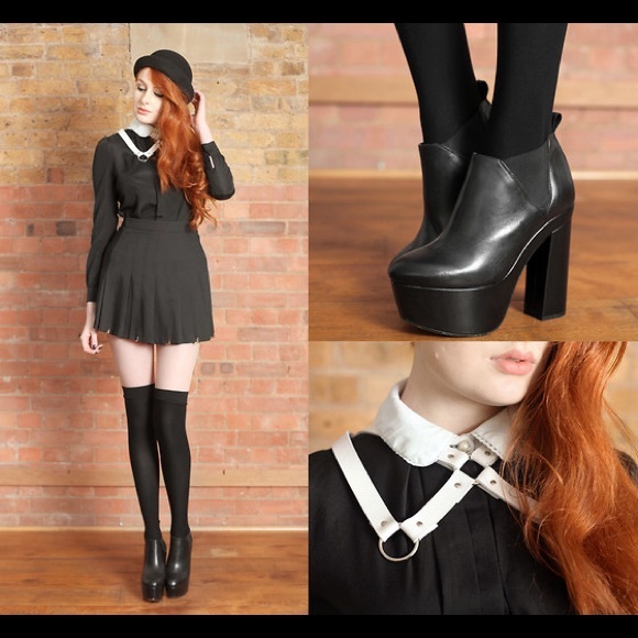 ISO Deandri Harness Dress Skirts Goth Punk Fetish - Picture 4 of 8