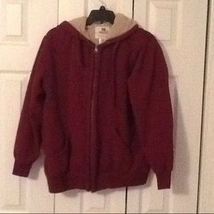 Sweatshirt fabric jacket, Fleece inside