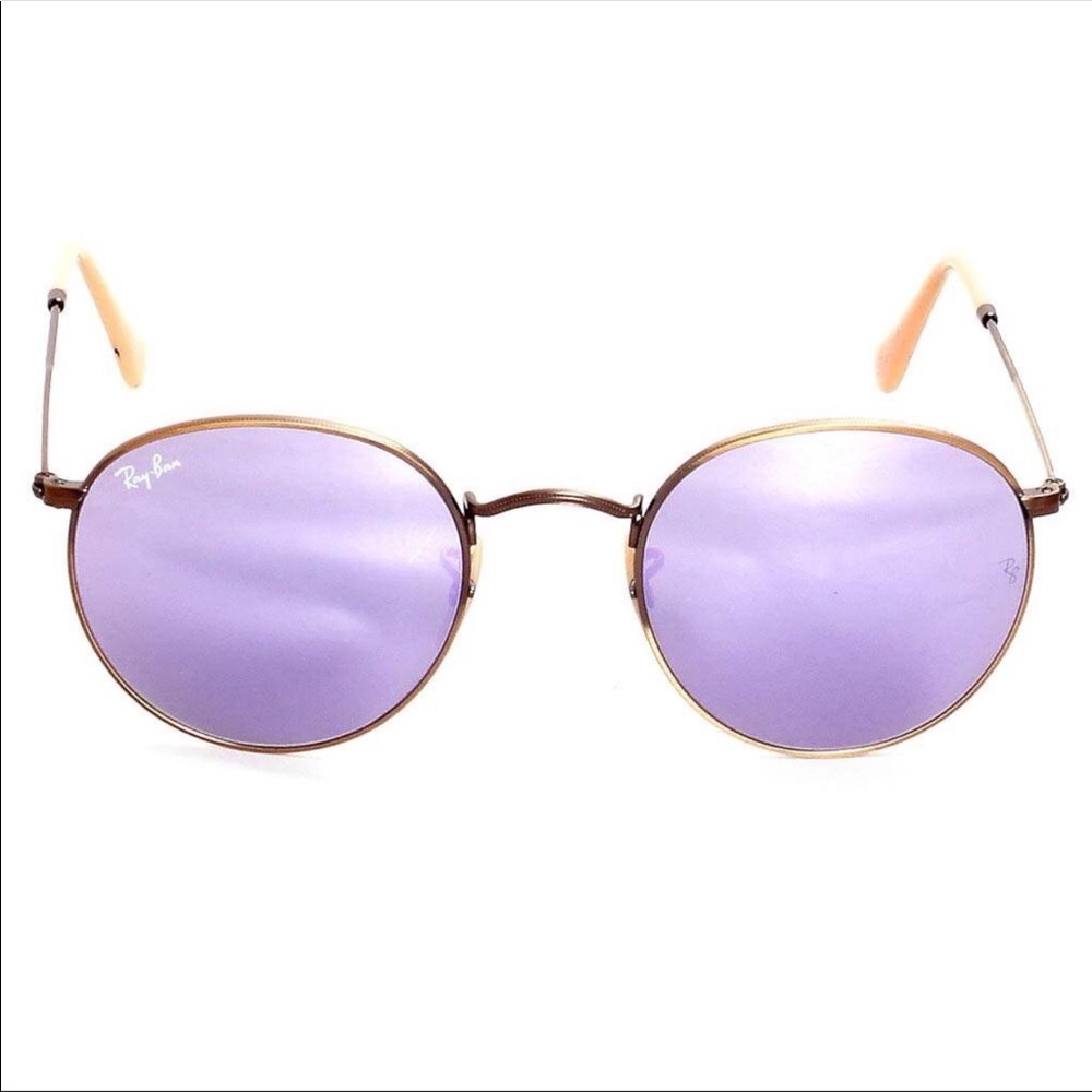 Authentic Ray-Ban Lilac Mirror Round Glasses