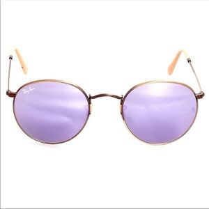 Authentic Ray-Ban Lilac Mirror Round Glasses