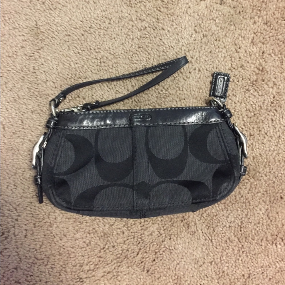 Black coach wristlets