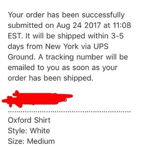 Supreme: SS17: White: Oxford: Medium