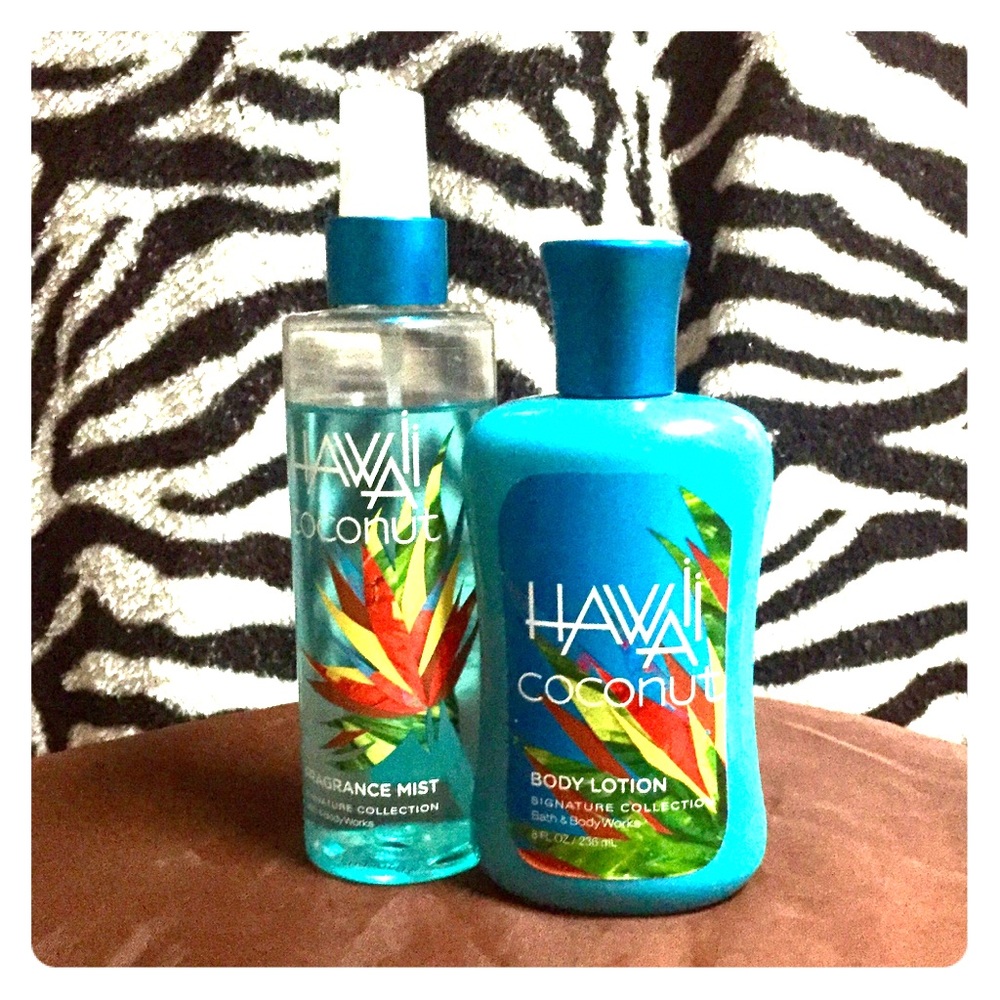 Bath &Body Works HAWAII COCONUT body mist & lotion