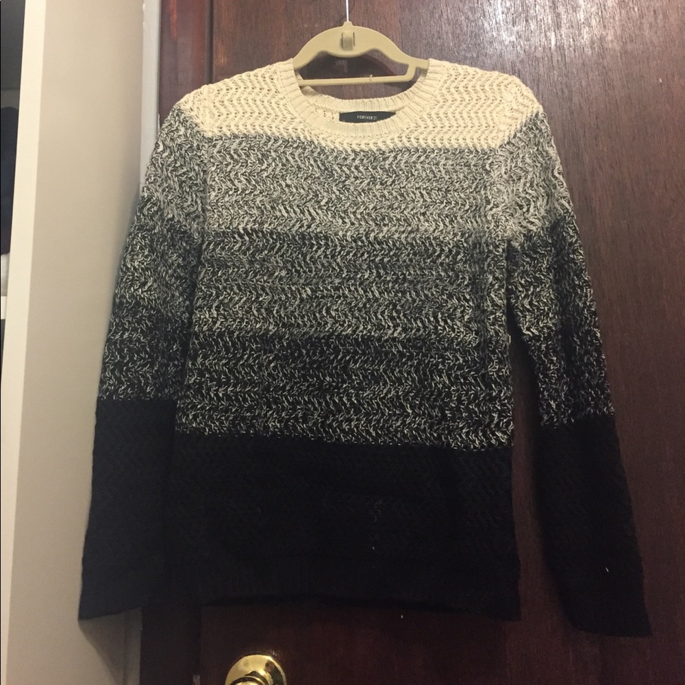 Knitted ombré sweater