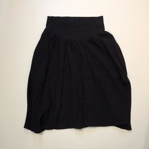 American Apparel Black Jersey Circle Skirt