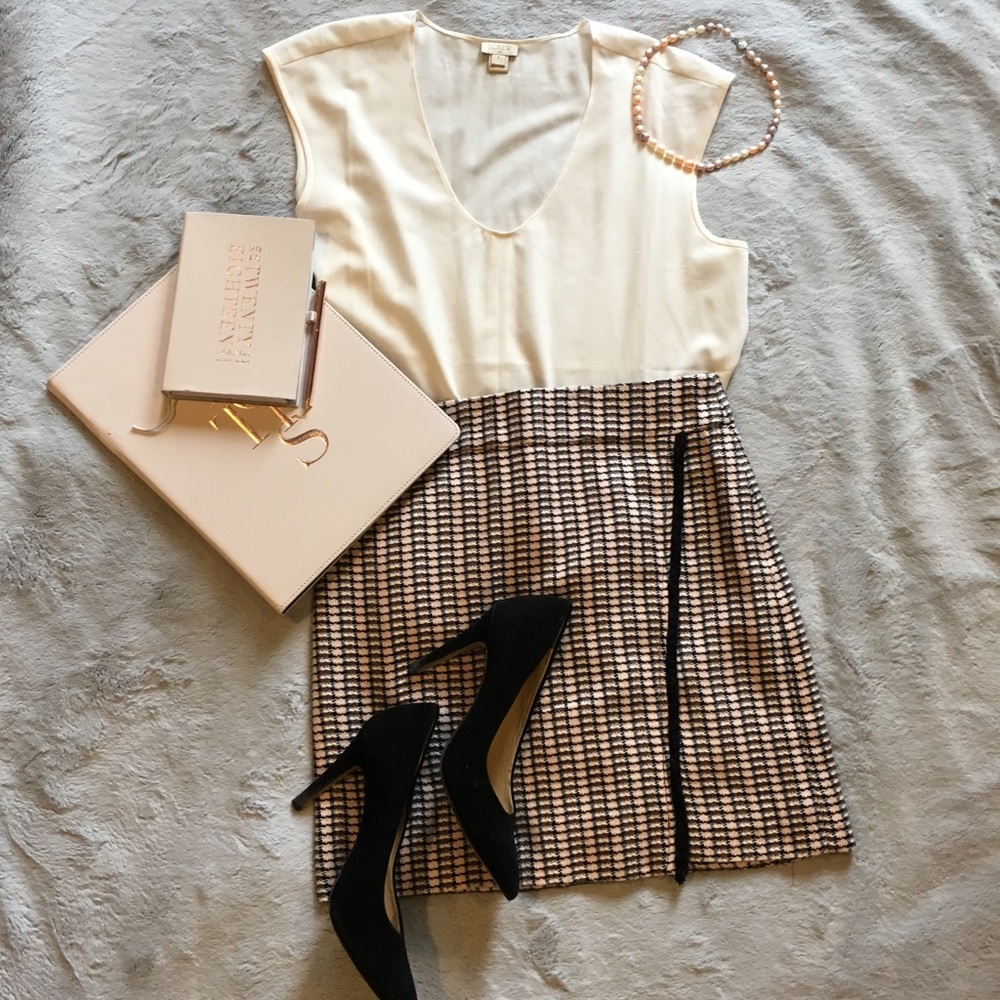 J. Crew blush skirt