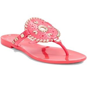 Coral Jack Rogers Georgica Jelly Thong Sandals