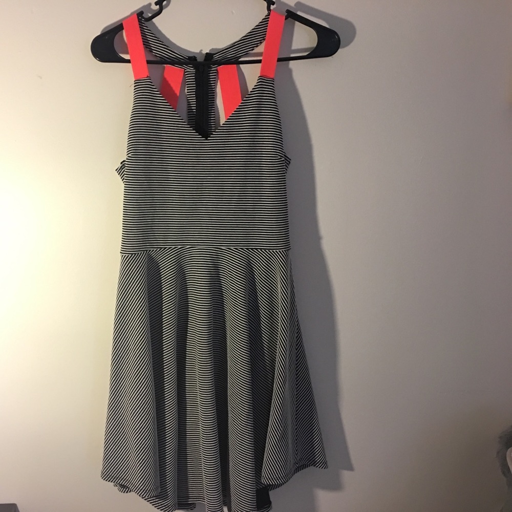 Stripped cut out dress