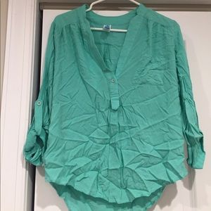 Real V-neck blouse