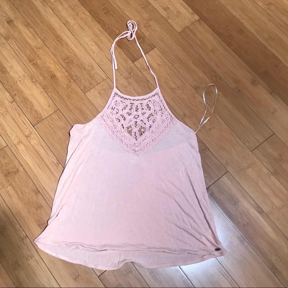O'Neill pink halter top