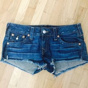 True Religion Joey cut-off jean shorts 31