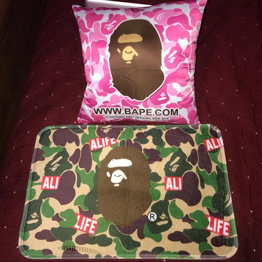 Bape Pillow Bape Floor Mat supreme