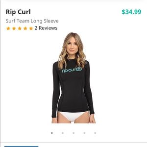 Rip curl juniors black rash guard