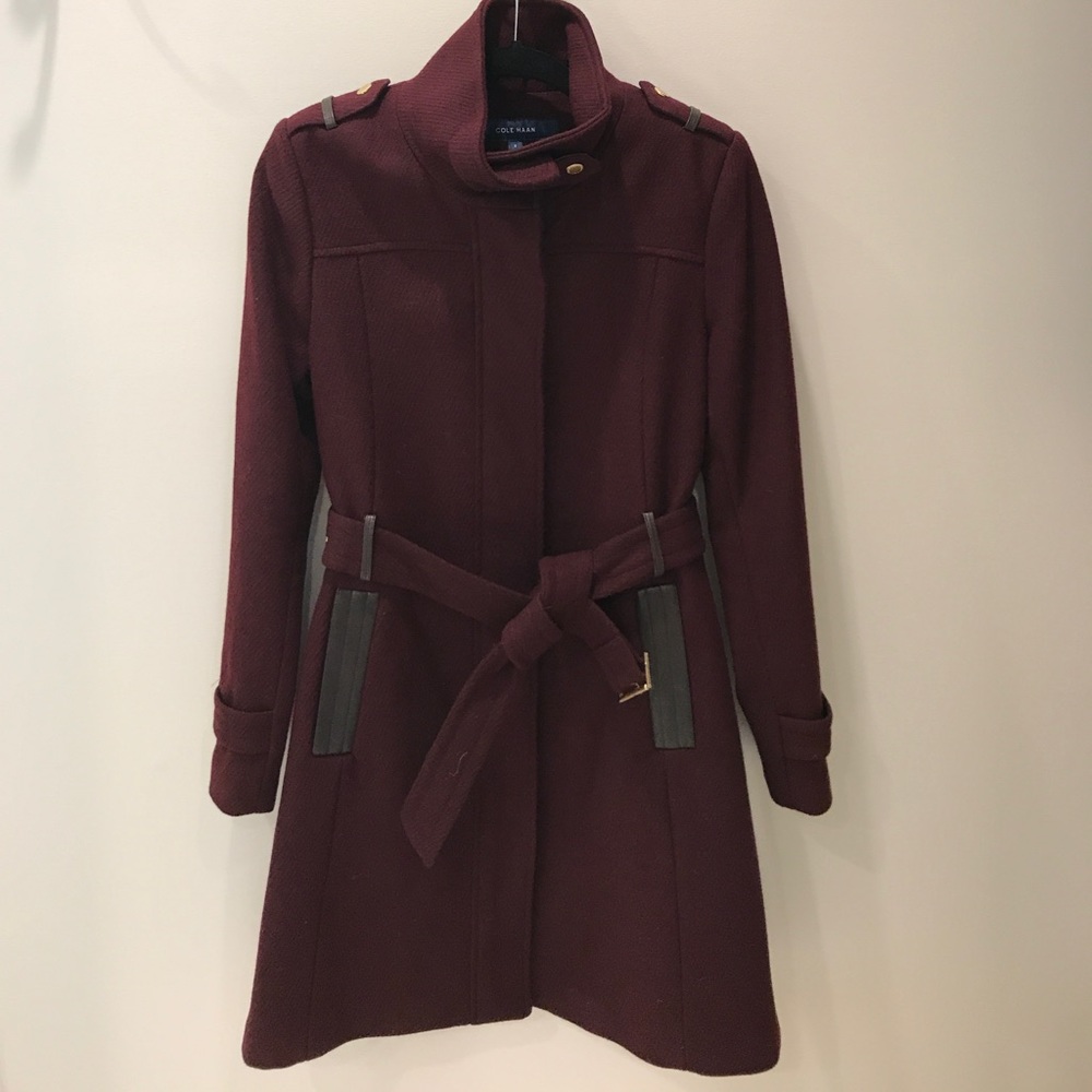 Cole Haan military wool coat
