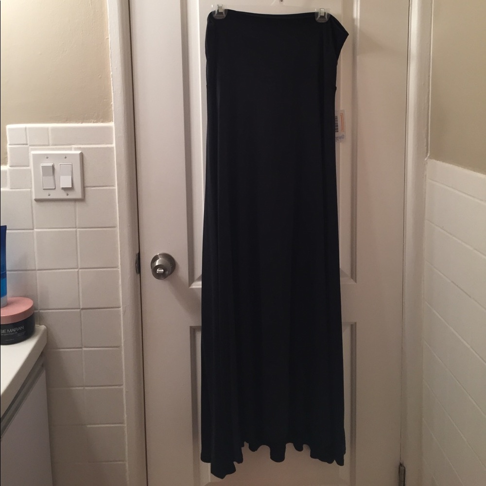 Lularoe Large Black Maxi Skirt BNWT