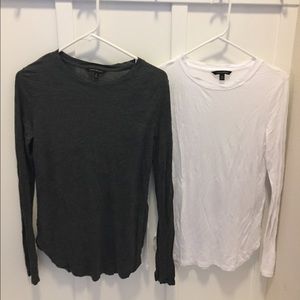 Lot of three long sleeve  banana republic tees