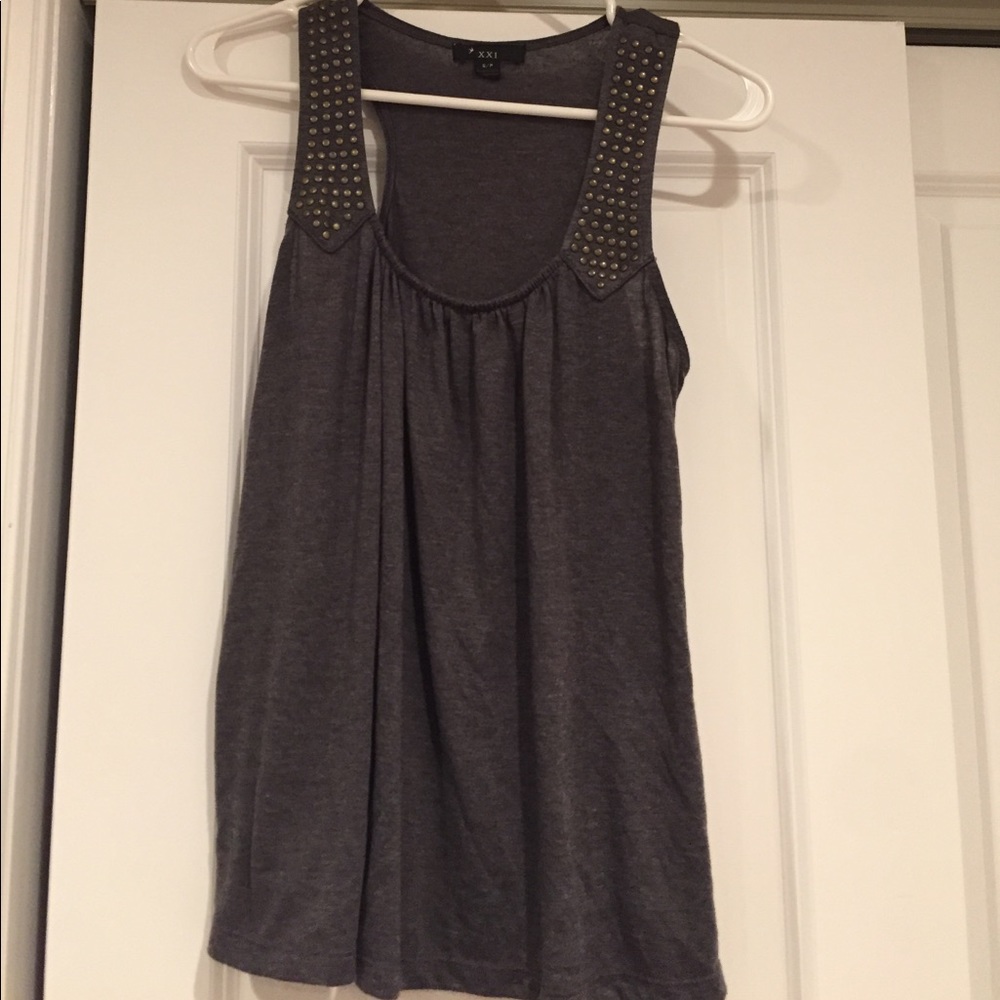 Forever 21 grey tank top