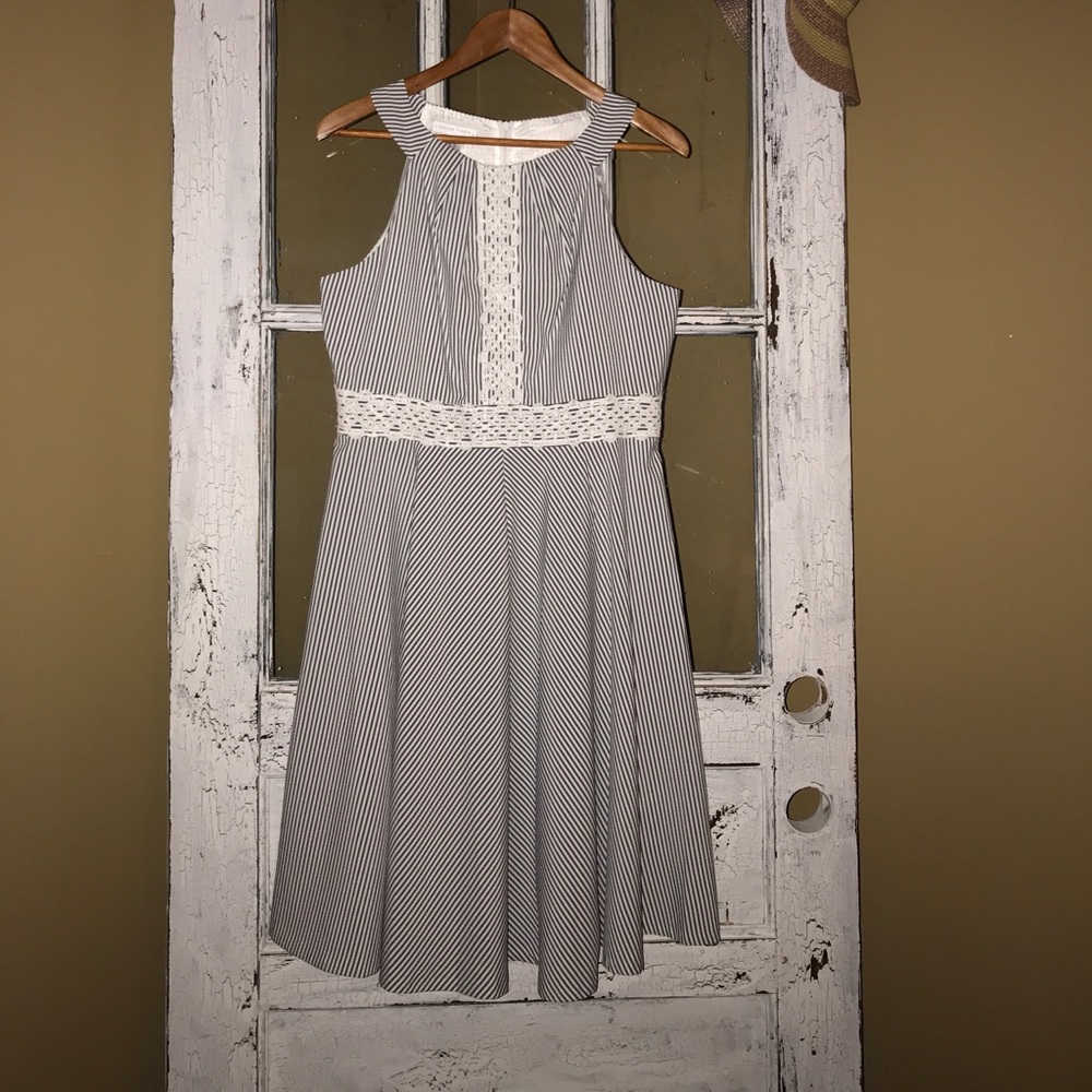 London Times seersucker Dress