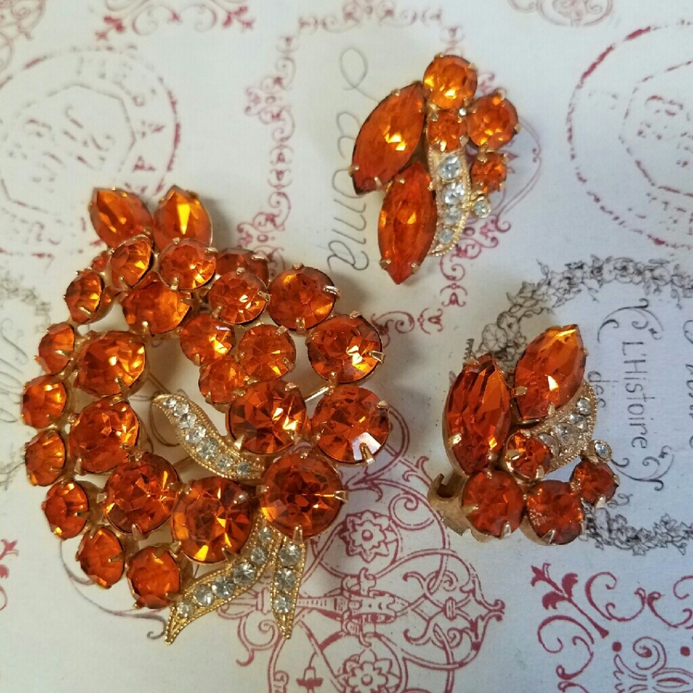 ⭐️FIRM⭐️Eisenberg Ice brooch/ earrings set