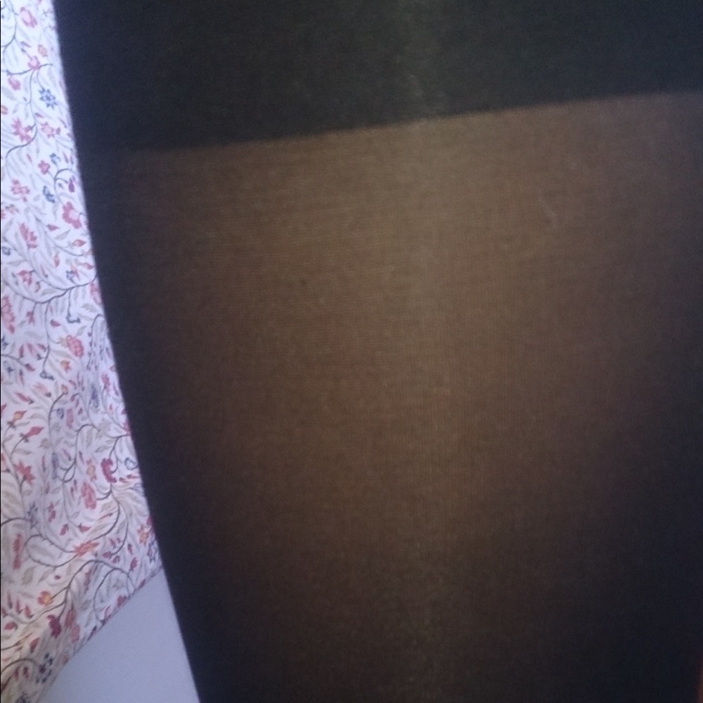 Basic black footless tights