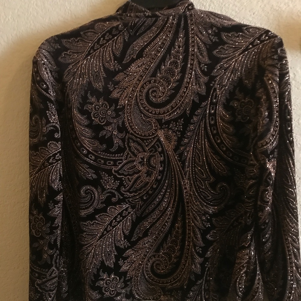 vintage glitter/velvet blazer