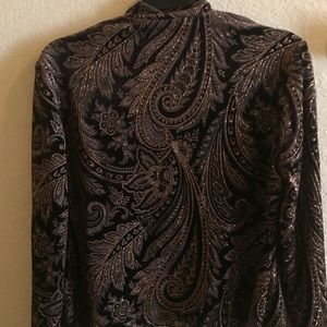 vintage glitter/velvet blazer