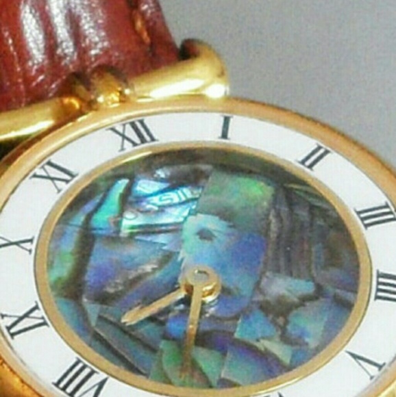 Fossil retro watch shell face leather womens watch - Picture 1 of 3