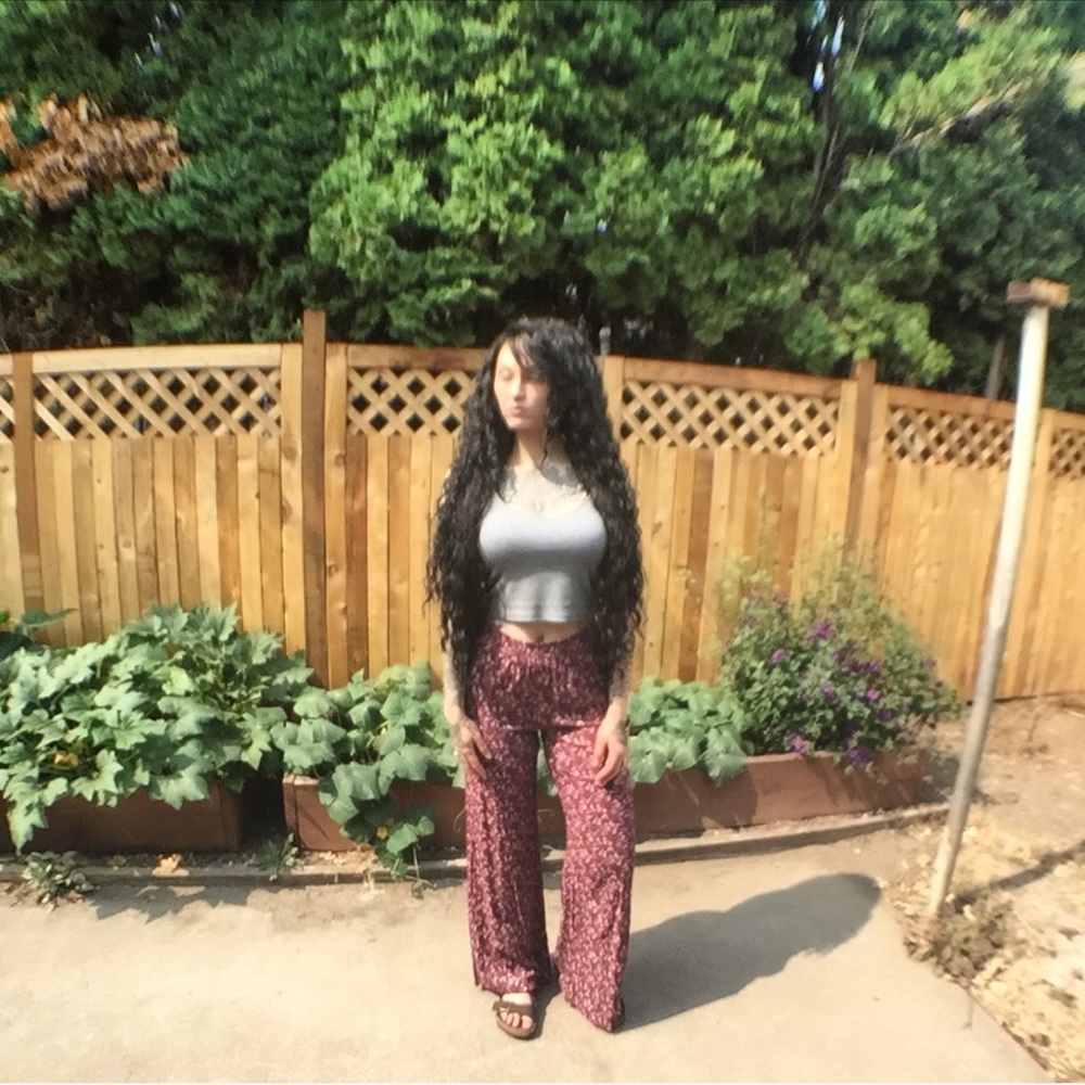 DONATING Mossimo Floral Palazzo Pants - Picture 2 of 4