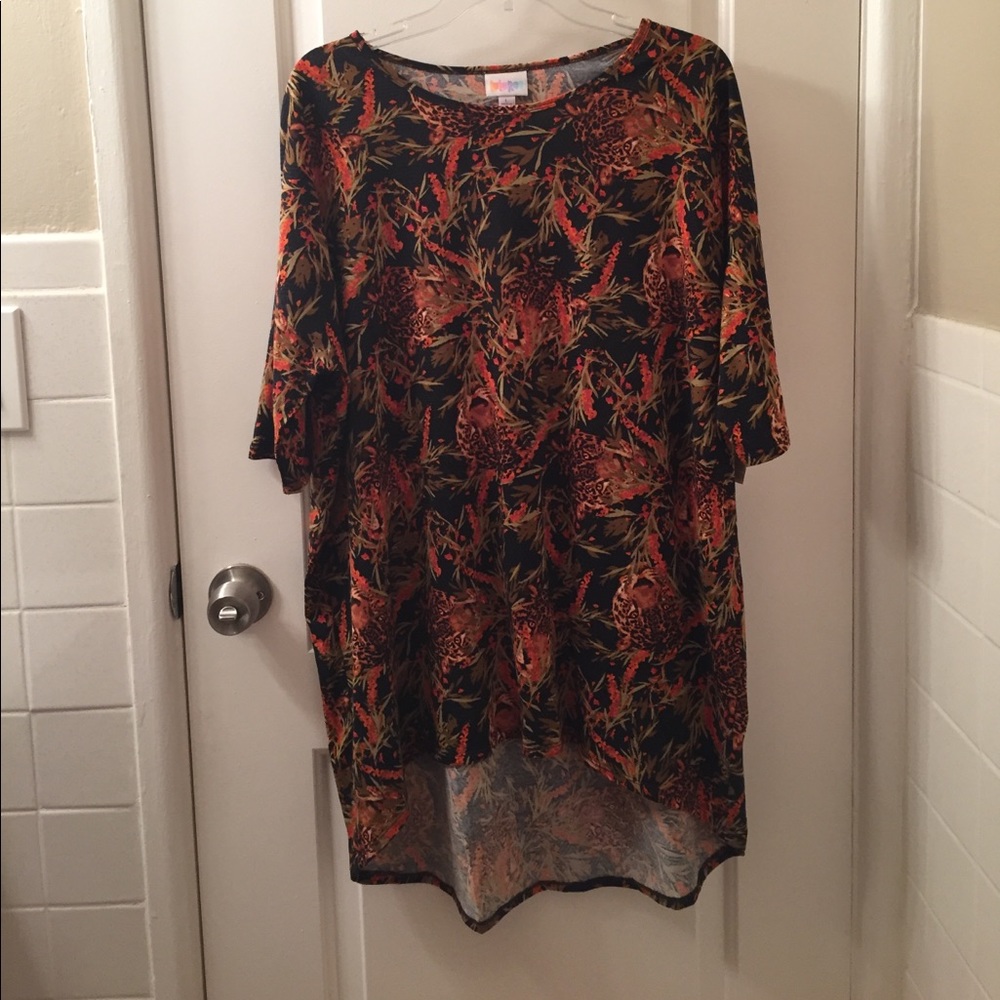 Lularoe Large Irma BNWT Cheetah Jaguar
