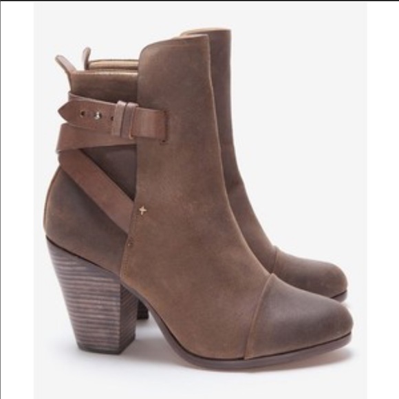 Rag & Bone, Kinsey Brown Suede Bootie, 38.5