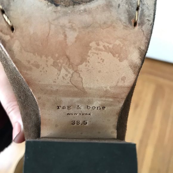 Rag & Bone, Kinsey Brown Suede Bootie, 38.5