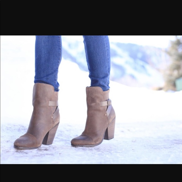 Rag & Bone, Kinsey Brown Suede Bootie, 38.5