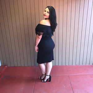 Black off the Shoulder dress